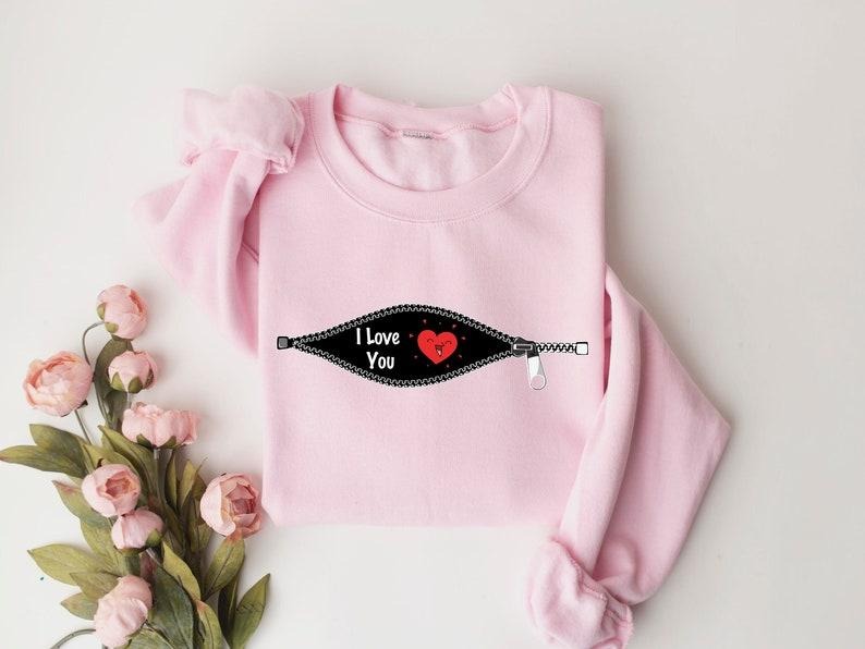 I love You Heart Breaker Sweatshirt, Valentines Day Sweatshirt, Zip Valentines Sweatshirt, Valentines Day Shirt for...
