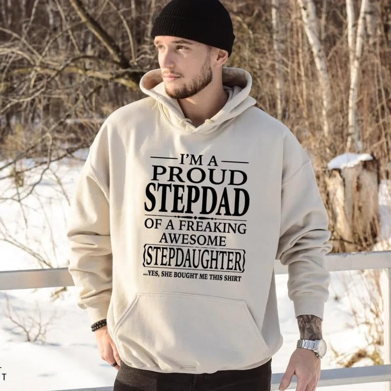 I'm A Proud Stepdad Of A Freaking Awesome Stepdaughter Shirt, Funny Stepdad Sweatshirt, Father's Day Stepdad Gift, Unisex...