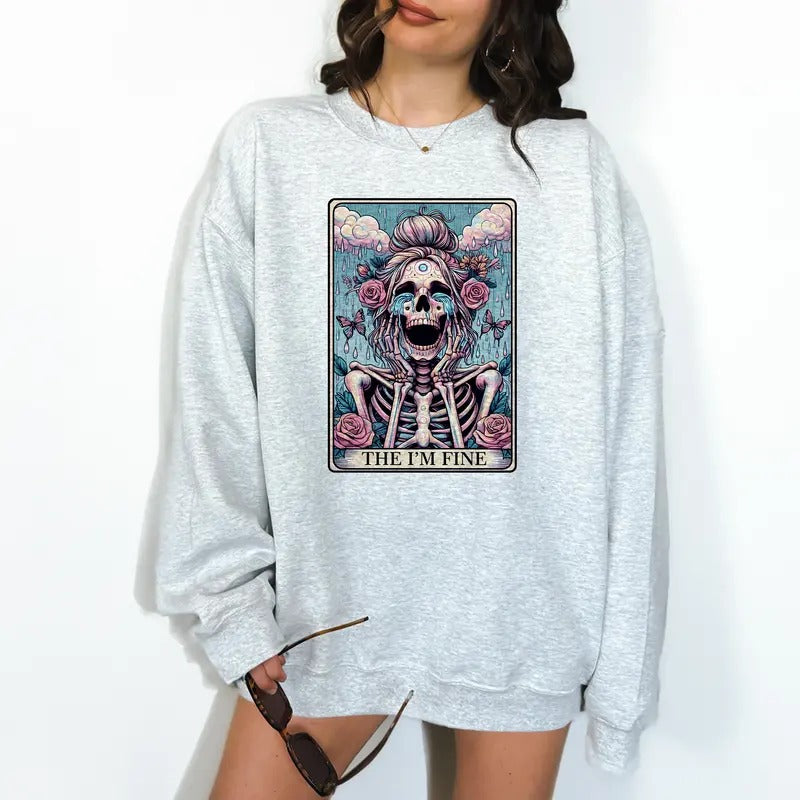 I'm Fine - Unisex Crewneck Sweatshirt
