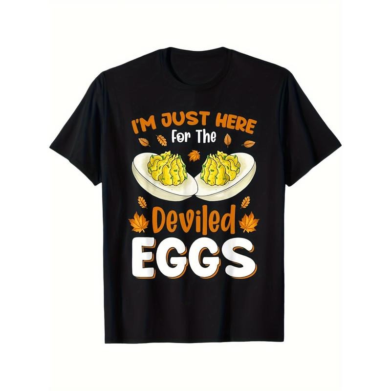 I'm Just Here For The Deviled Eggs T-Shirt Halloween Thanksgiving Christmas Gifts For Men Women Friends Family, S-XXXL,...