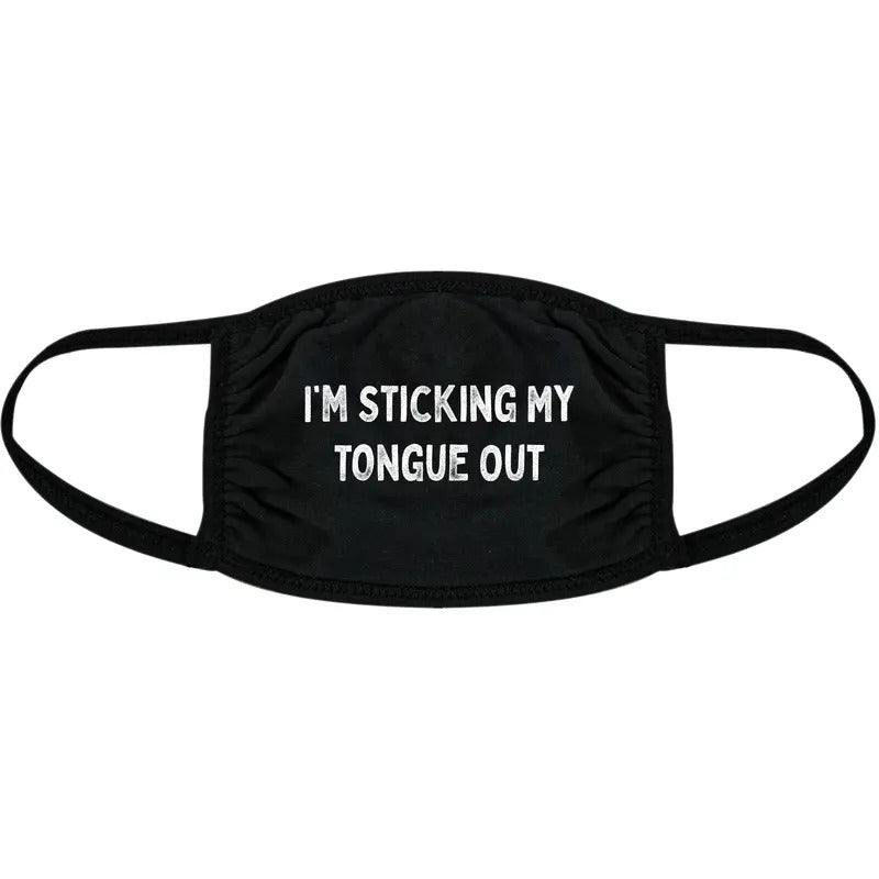 I'm Sticking My Tongue Out Face Mask Funny Sarcastic Novelty Nose And Mouth Covering Funny Masks for Adults Funny...