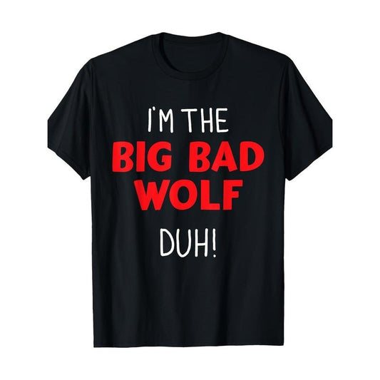 I'm The Bad Wolf Duh Costume For DIY Halloween Party 220g100% Cotton T-Shirt made in usa Hoodie, Sweatshirt | WearSparks.com