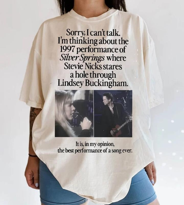 I'm Thinking About The 1997, Stevie Nicks and Buckingham, Stevie Nicks T-Shirt Womenswear Cotton Hoodie, Sweatshirt