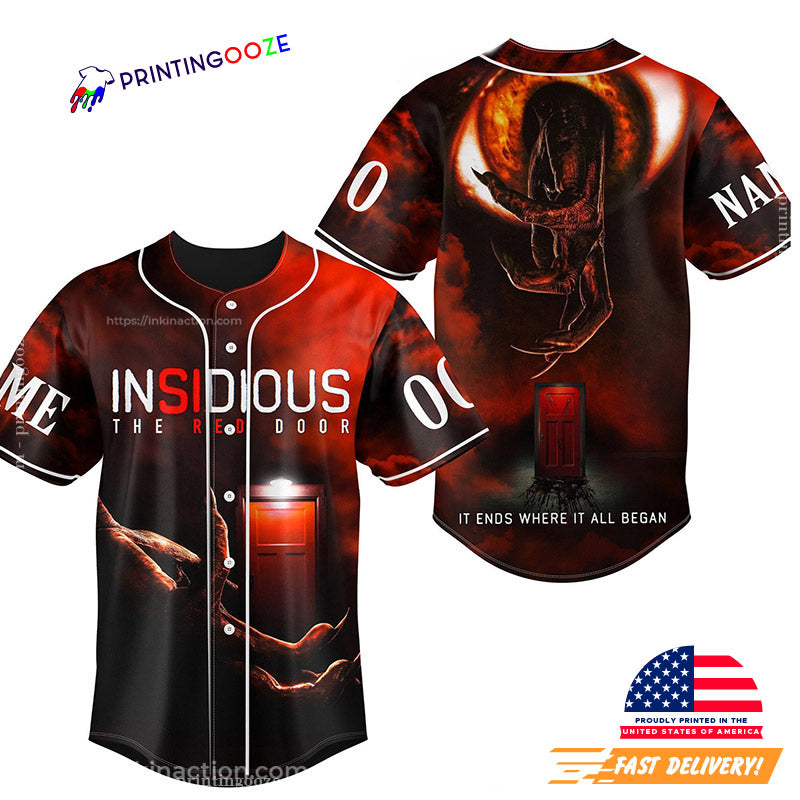 Insidious 2023 The Red Door It Ends Where It All Began Personalized Baseball Jersey