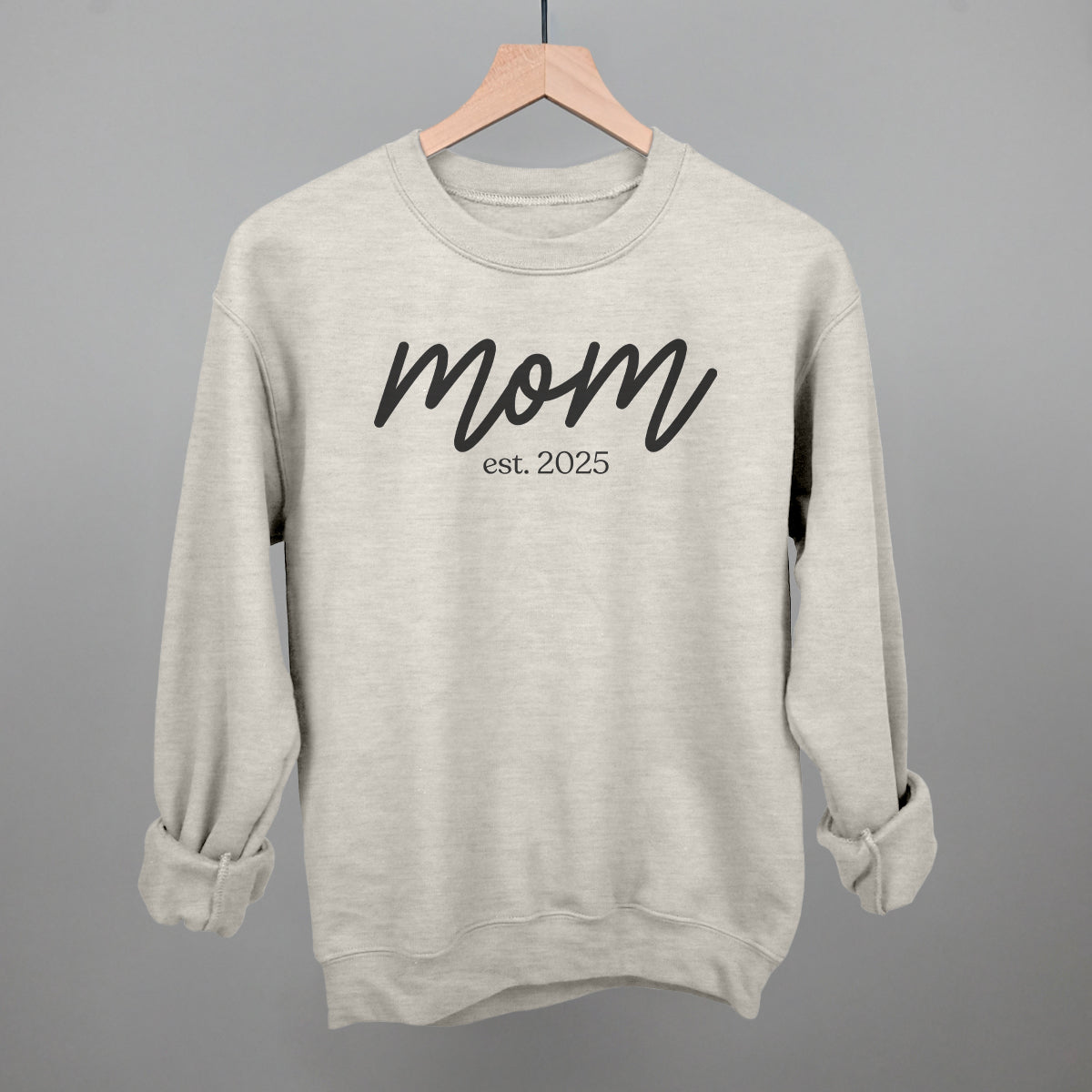 Mom Est. 2025 Script T-Shirts, Hoodie, Sweatshirt | WearSparks.com (Image 1)