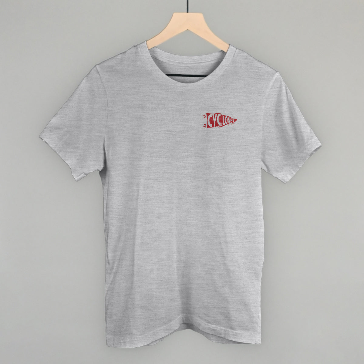 Cyclones Pennant Flag (Left Chest) T-Shirts, Hoodie, Sweatshirt | WearSparks.com (Image 1)