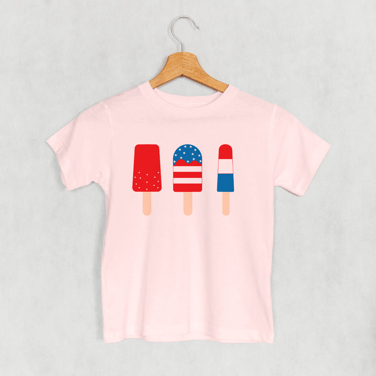 Red White & Blue Popsicles (Kids) T-Shirts, Hoodie, Sweatshirt | WearSparks.com (Image 4)