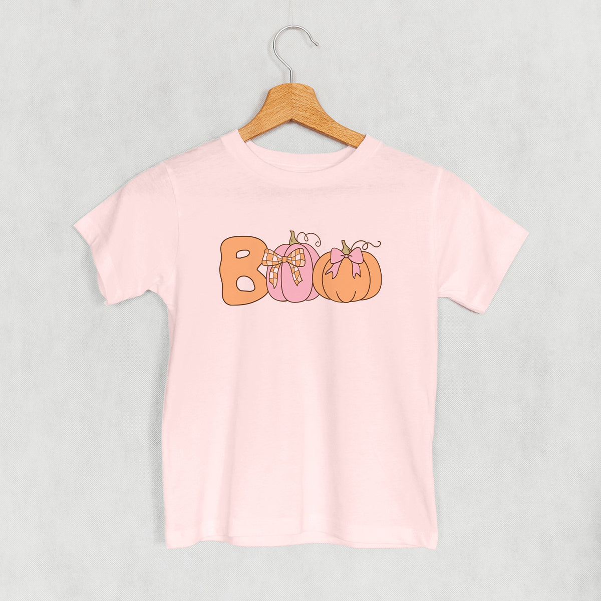 Boo (Pumpkins + Bows) (Kids) T-Shirts, Hoodie, Sweatshirt | WearSparks.com (Image 3)