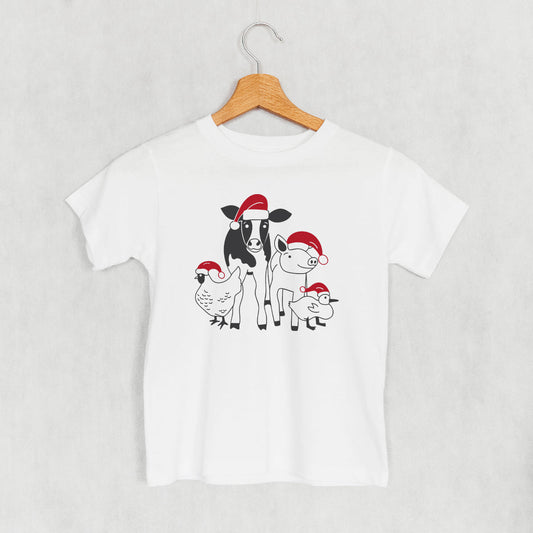 Holiday Farm Animals (Kids) T-Shirts, Hoodie, Sweatshirt | WearSparks.com (Image 1)
