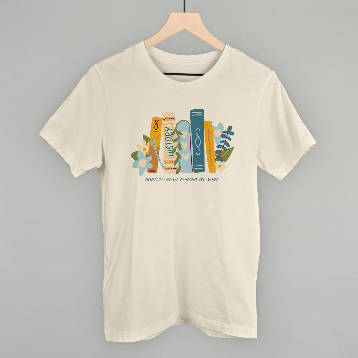 Born To Read, Forced To Work Doodle T-Shirts, Hoodie, Sweatshirt | WearSparks.com (Image 1)