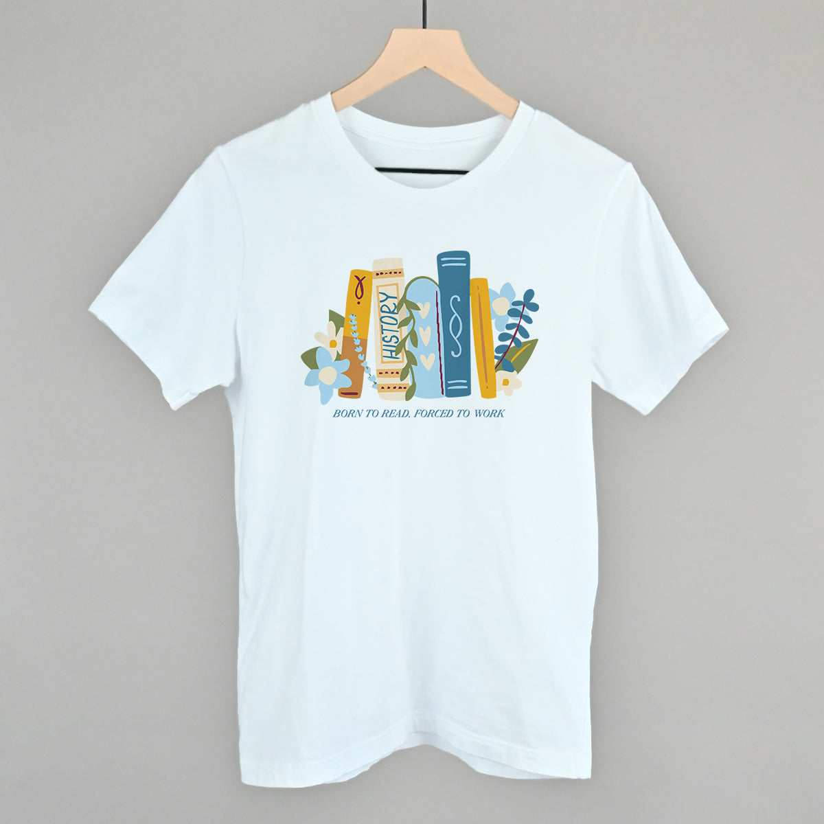 Born To Read, Forced To Work Doodle T-Shirts, Hoodie, Sweatshirt | WearSparks.com (Image 2)