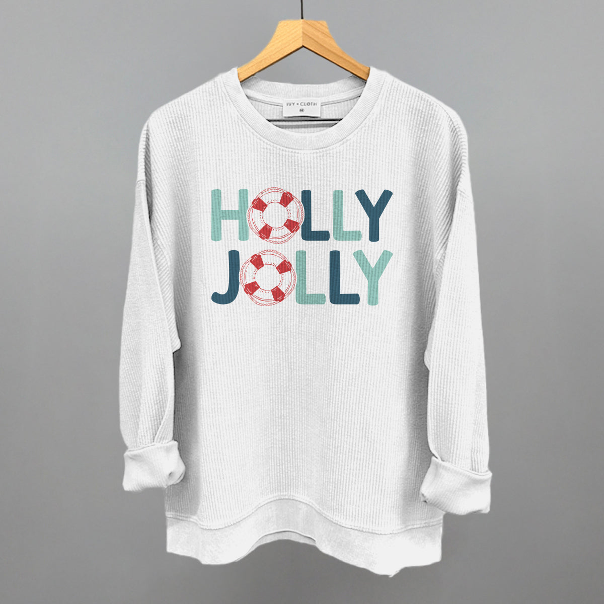 Holly Jolly (Life Saver Buoy) T-Shirts, Hoodie, Sweatshirt | WearSparks.com (Image 1)