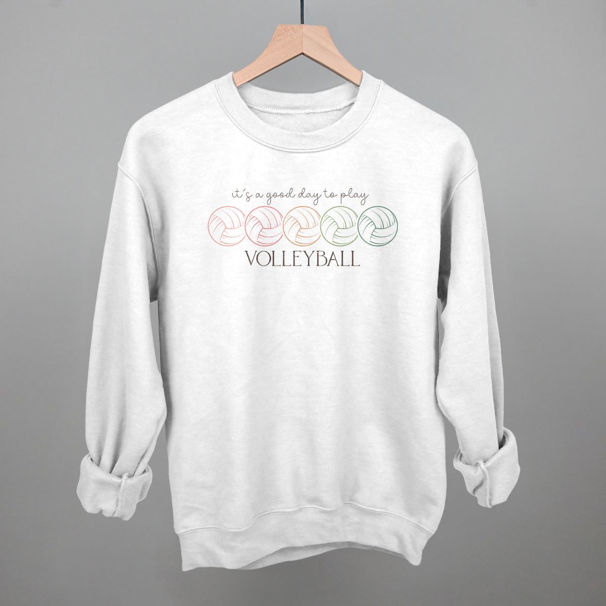 It's A Good Day To Play Volleyball Doodle T-Shirts, Hoodie, Sweatshirt | WearSparks.com (Image 1)