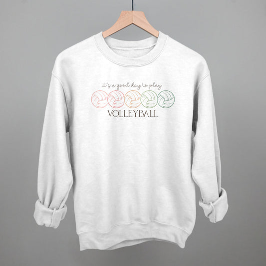 It's A Good Day To Play Volleyball Doodle T-Shirts, Hoodie, Sweatshirt | WearSparks.com (Image 1)