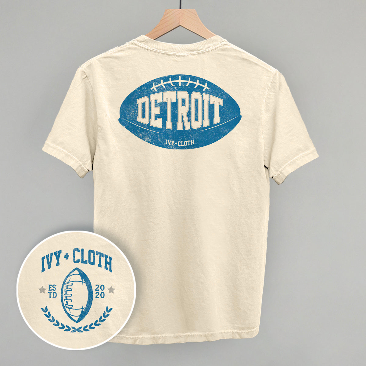 Detroit Football (Back Print) T-Shirts, Hoodie, Sweatshirt | WearSparks.com (Image 1)