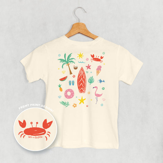 Beach Doodles (Kids Back Print) T-Shirts, Hoodie, Sweatshirt | WearSparks.com (Image 1)