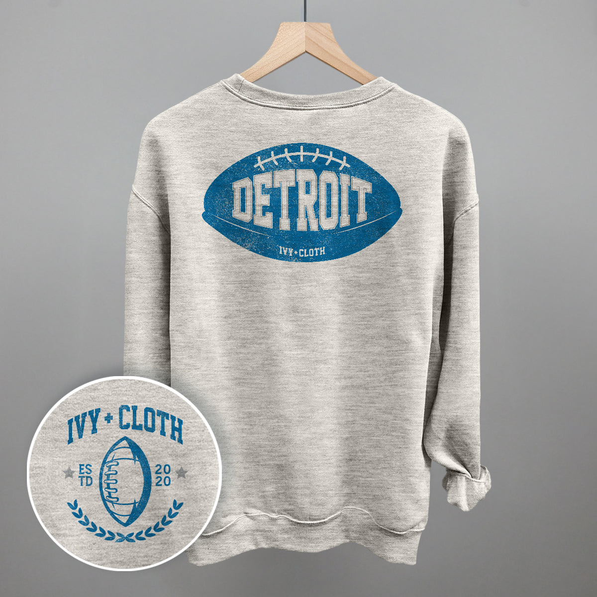 Detroit Football (Back Print) T-Shirts, Hoodie, Sweatshirt | WearSparks.com (Image 3)