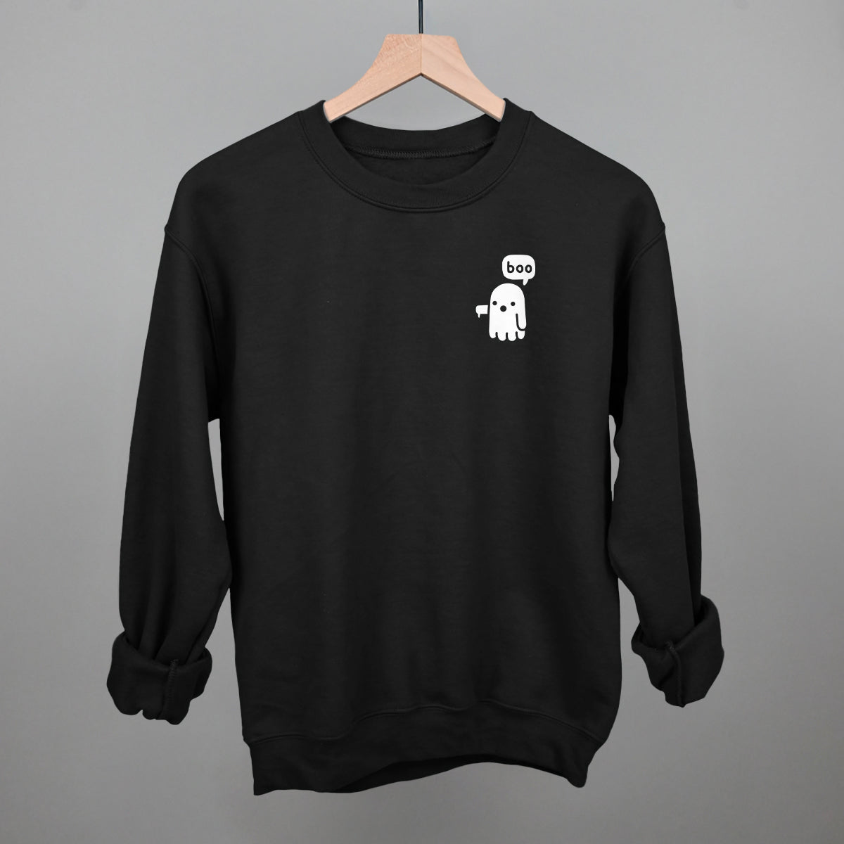 Boo Ghost (Left Chest) T-Shirts, Hoodie, Sweatshirt | WearSparks.com (Image 1)