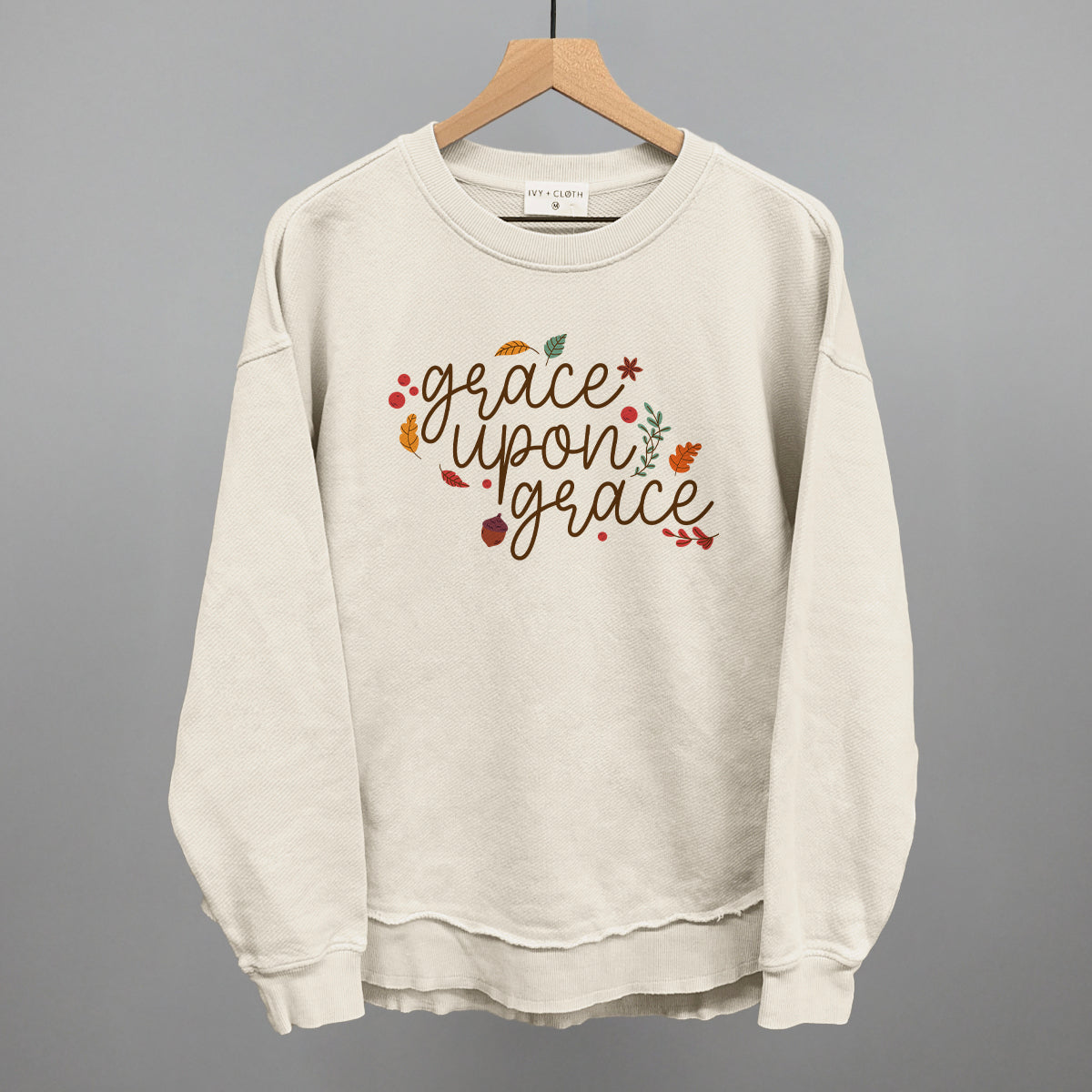 Grace Upon Grace Leaves T-Shirts, Hoodie, Sweatshirt | WearSparks.com (Image 1)