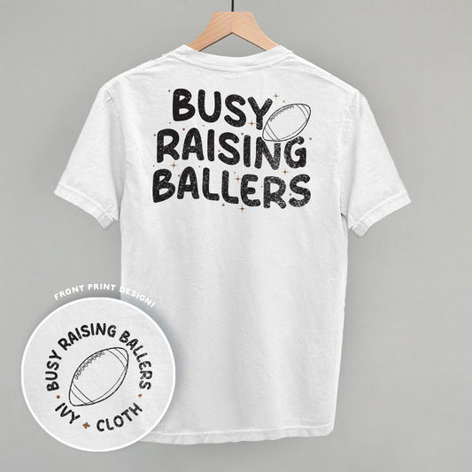 Busy Raising Ballers Football (Back Print) T-Shirts, Hoodie, Sweatshirt | WearSparks.com (Image 1)