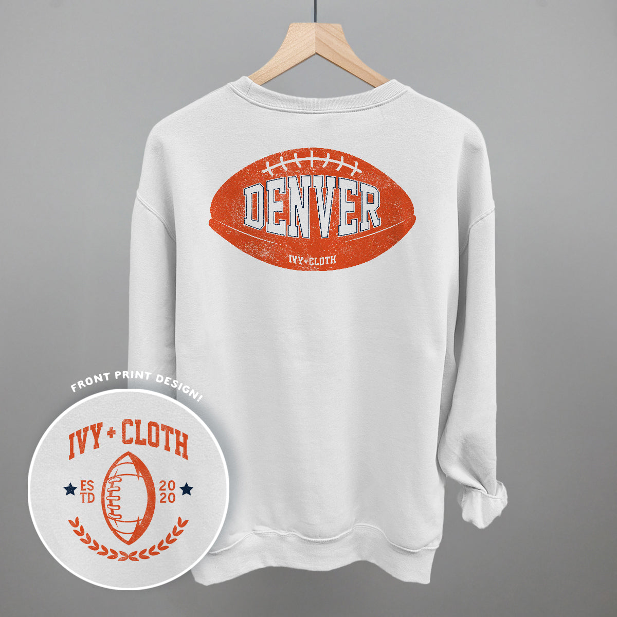 Denver Football (Back Print) T-Shirts, Hoodie, Sweatshirt | WearSparks.com (Image 1)