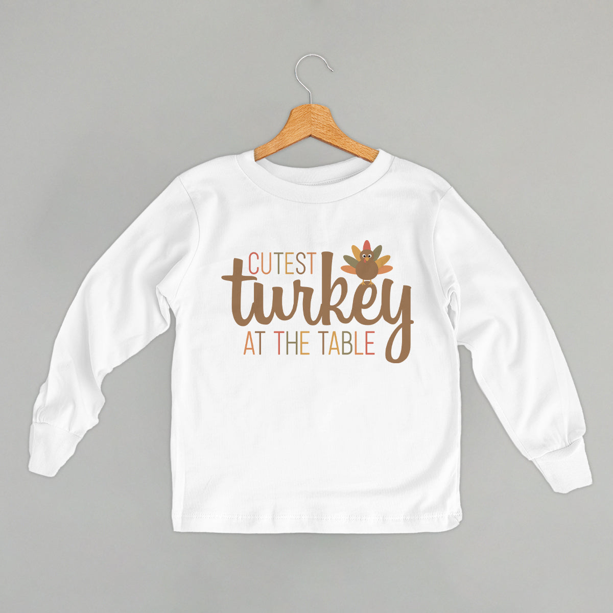 Cutest Turkey At The Table (Kids) T-Shirts, Hoodie, Sweatshirt | WearSparks.com (Image 3)