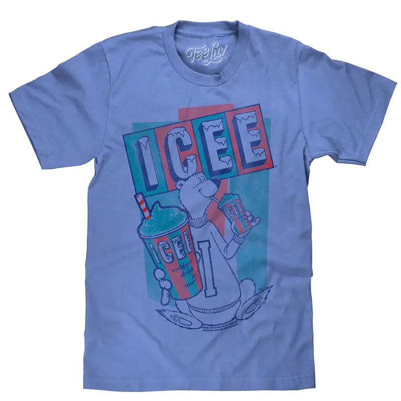 ICEE Polar Bear Logo T-Shirt - Blue Hoodie, Sweatshirt | WearSparks.com