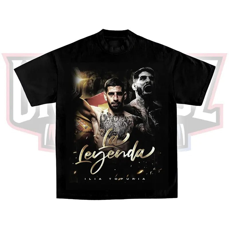 ILIA TOPURIA V1 TEE, Boxing T-shirt, Boxer Tee, Sports Shirt, UFC Shirt, MMA Shirt, Gift for Him Gift For Her Menswear...