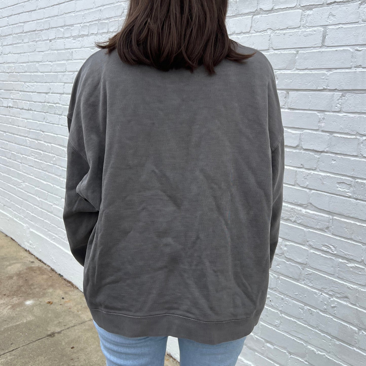 Smoke Oversized Boxy Crew T-Shirts, Hoodie, Sweatshirt | WearSparks.com (Image 2)