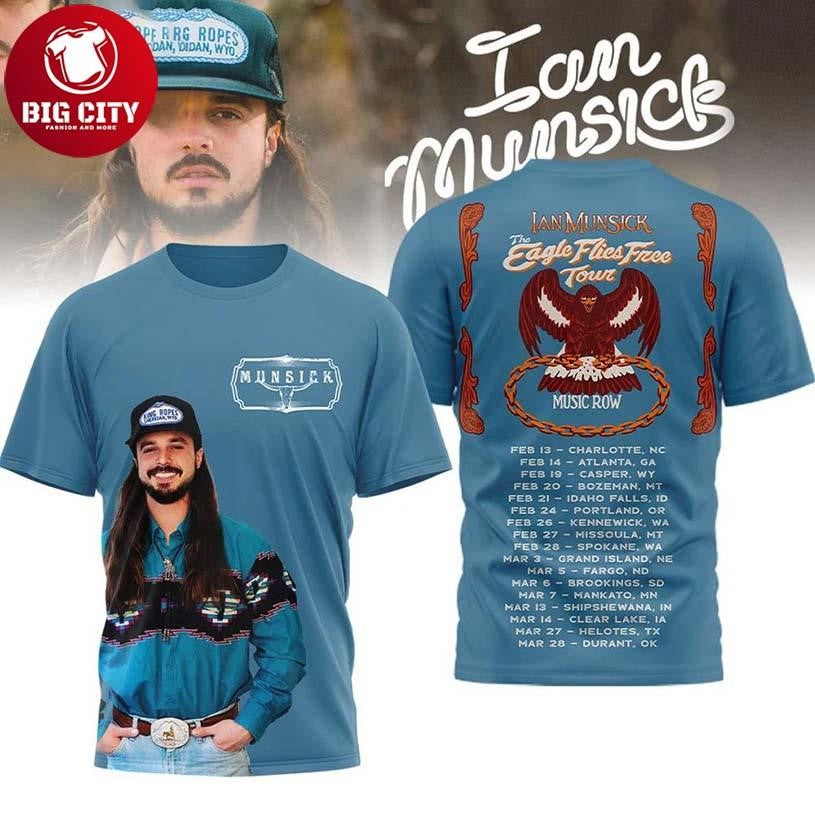 Ian Munsick Tour 2026 All Over Print Two Sided Shirt