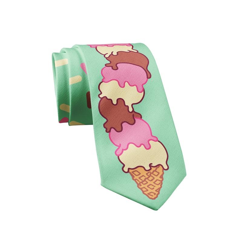 Ice Cream Tie Funny Sweet Treat Graphic Novelty Necktie Funny Ties T-Shirts, Hoodie, Sweatshirt | WearSparks.com