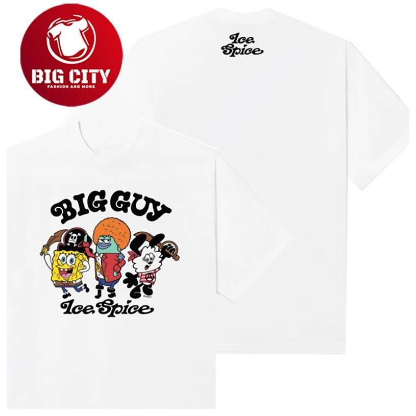 Ice Spice Music Verdy X Ice Spice Big Guy Character Two Sided Shirt