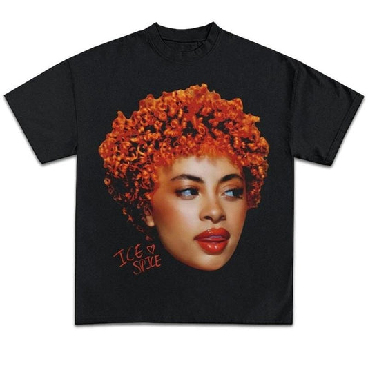 Ice Spice Shirt Rapper Graphic Tee Shirt Vintage Rap Hip Hop Merch Men Women Menswear Top Hoodie, Sweatshirt | WearSparks.com