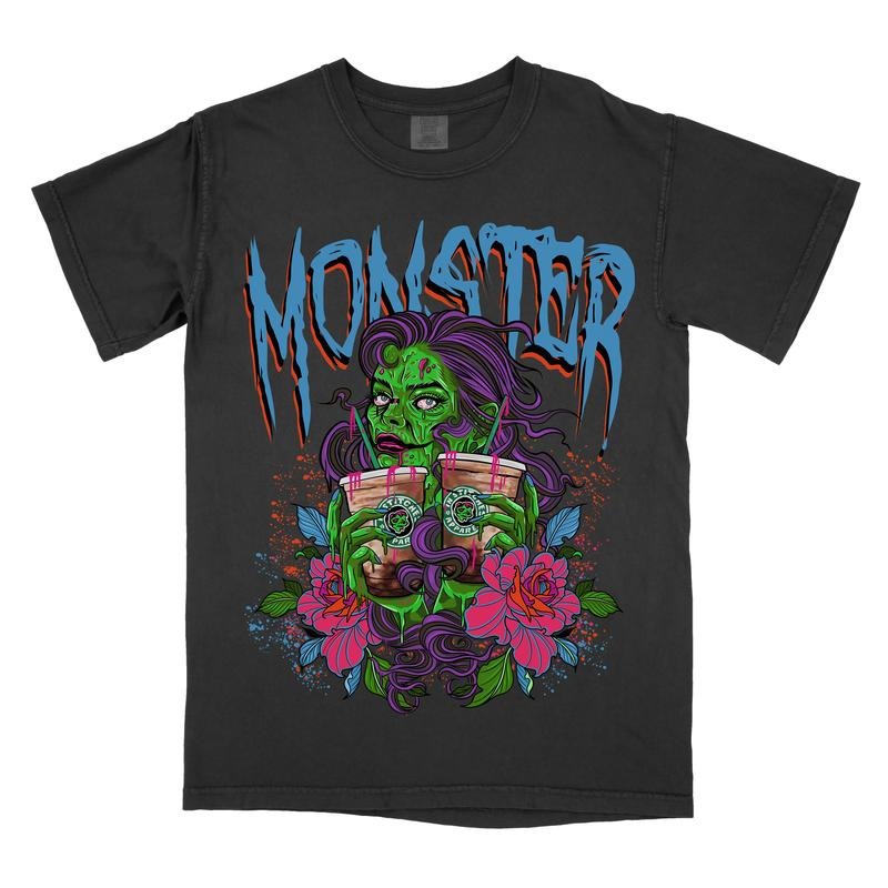 Iced Coffee Monster - Comfort Colors Graphic Tee Menswear Hoodie, Sweatshirt | WearSparks.com