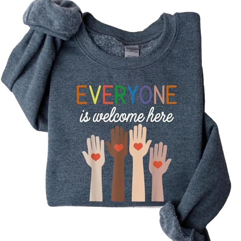 Idaho teacher sweatshirt, everyone is welcome here, inclusion and equality t shirt, protest and resist t shirt, idaho...