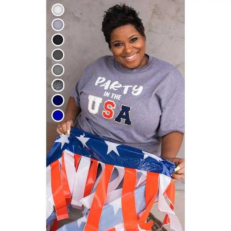 Ideal Chenille Party in The USA T-Shirt Hoodie, Sweatshirt | WearSparks.com