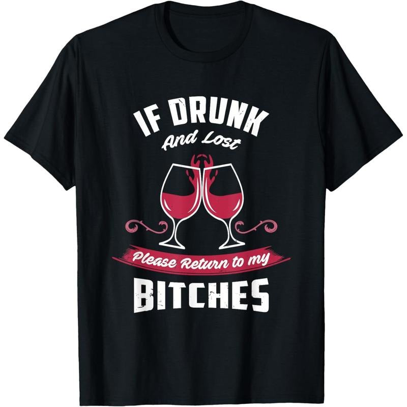 If Drunk and Lost | Funny Girls Night Out Party Drinking T-Shirt  made in us Hoodie, Sweatshirt | WearSparks.com