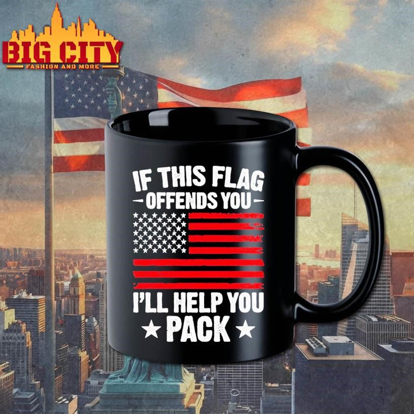 If This Flag Offends You Ill Help You Pack Usa Flag Shirt