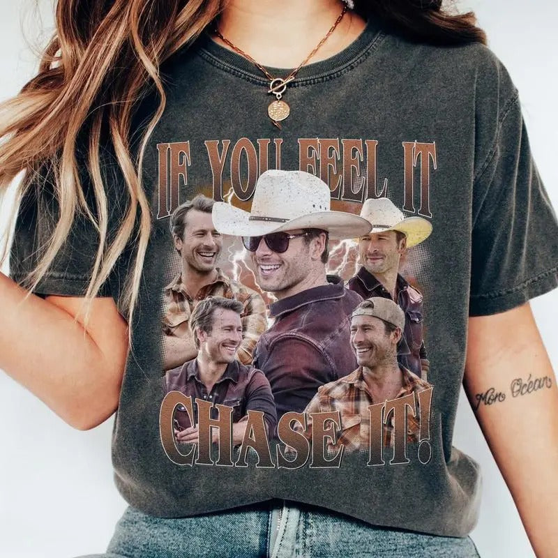 If You Feel It, Chase It T-Shirt, Sweatshirt, Hoodie Athletic Menswear Cotton Crewneck | WearSparks.com