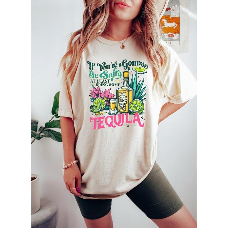 If You're Gonna Be Salty At Least Bring The Tequila Shirt, Funny Tequila Shirt, Funny Drinking Quote Tshirt, Summer...