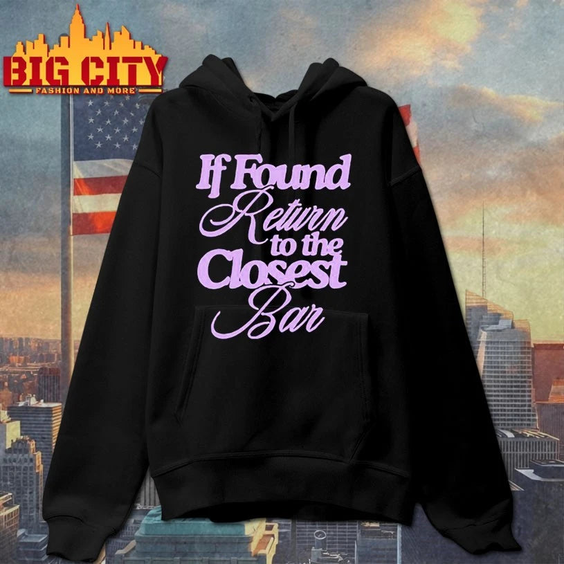 If found return to the closest bar shirt