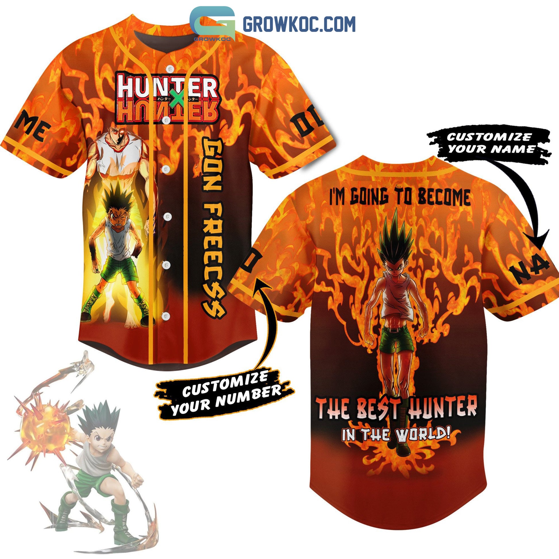 I’m Going To Become The Best Hunter In The World Personalized Baseball Jersey
