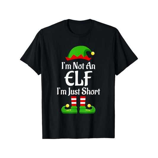 Im Not An Elf Family Christmas Pjs Matching T-Shirt for Men Women, Christmas Halloween Thanksgiving day New Year Gift for...