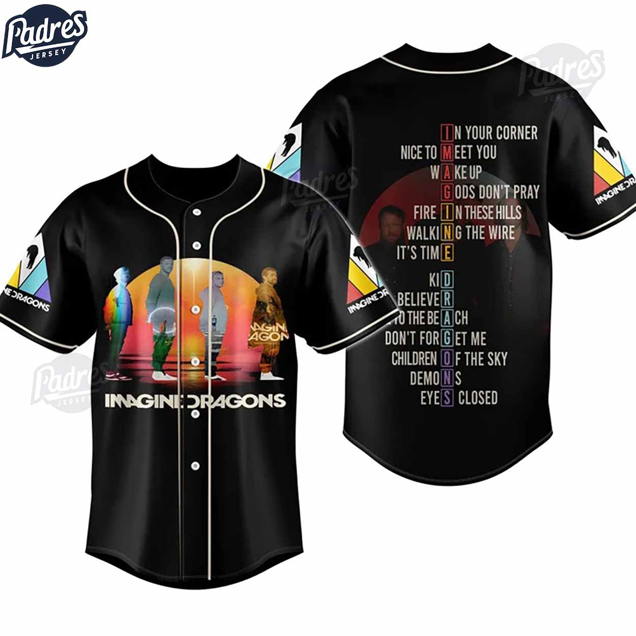 Imagine Dragons Baseball Jersey - Padres Jersey Oasis: Elevate Your Baseball Style Game T-Shirts, Hoodie,... (Image 2)