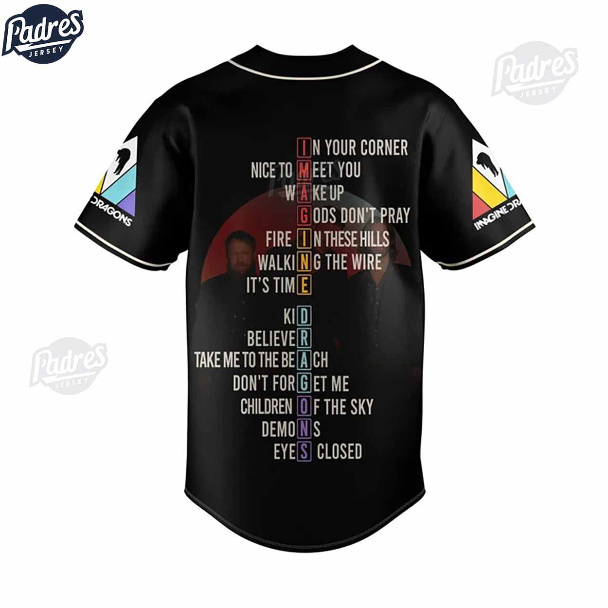 Imagine Dragons Baseball Jersey - Padres Jersey Oasis: Elevate Your Baseball Style Game T-Shirts, Hoodie,... (Image 4)
