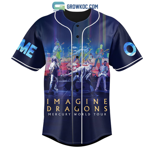 Imagine Dragons Mercury World Tour 2023 Personalized Baseball Jersey