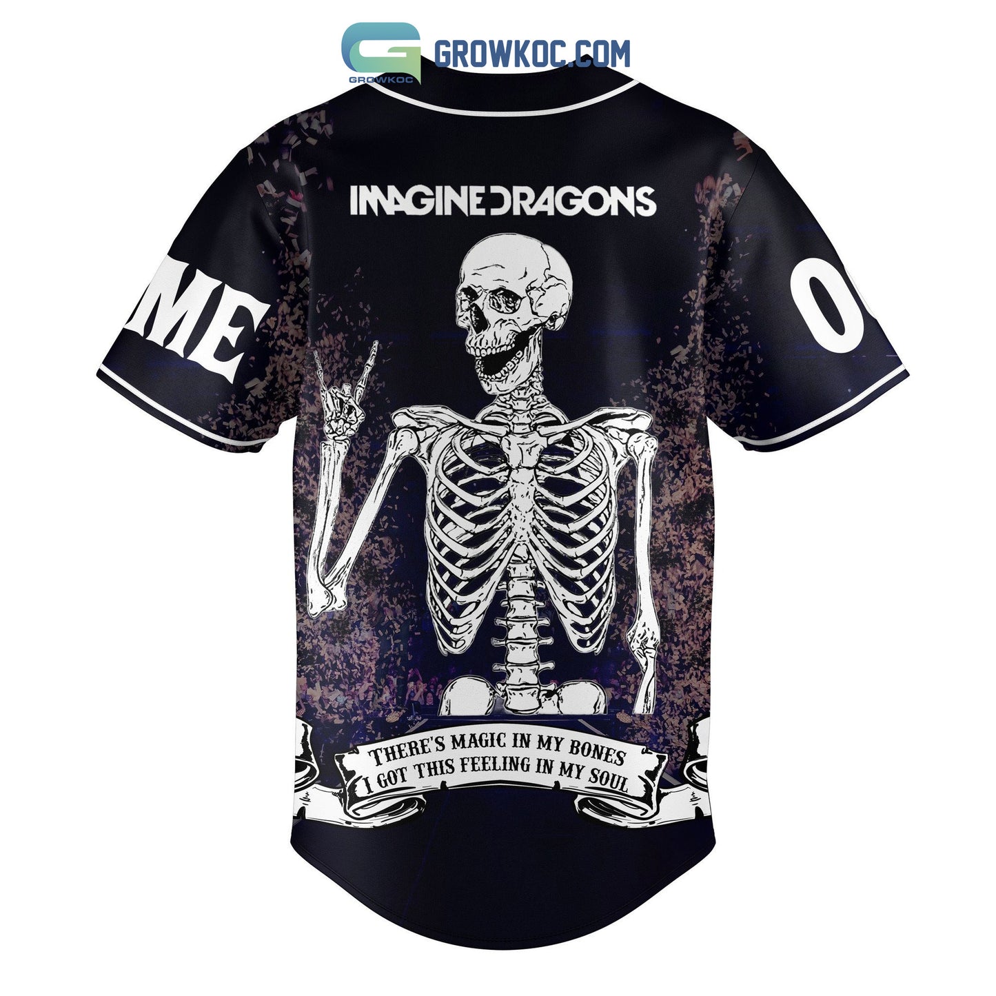Imagine Dragons There’s Magic In My Bones I Got This Feeling In My Soul Personalized Baseball Jersey