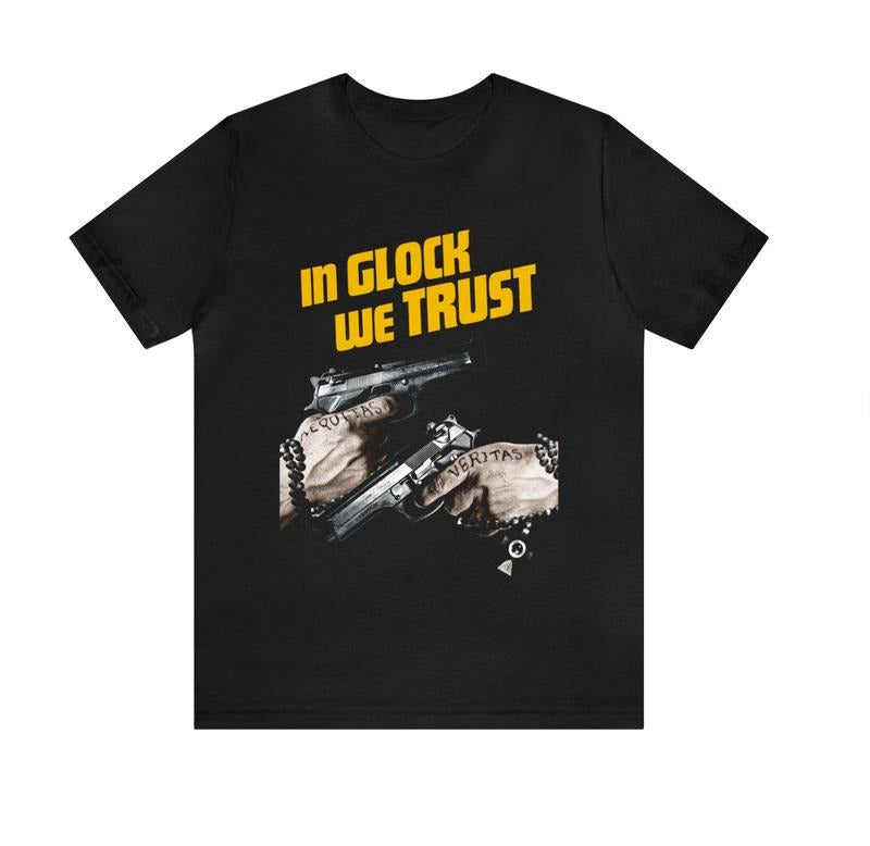 In Glock We Trust T-Shirt  Boondock Saints Shirt, Glock We Trust Tee (Unisex) Menswear Top Hoodie, Sweatshirt
