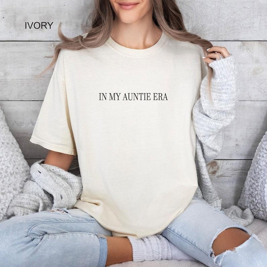 In My Auntie Era  Shirts, Auntie T-shirt, Favorite Aunt Clothing, Cool Aunt Tee, Cute Aunt Era Outfits, Aunt Birthday...