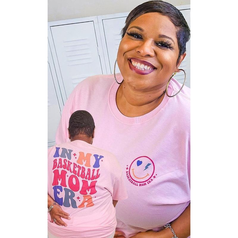 In My Basketball Mom Era Graphic T-Shirt Hoodie, Sweatshirt | WearSparks.com